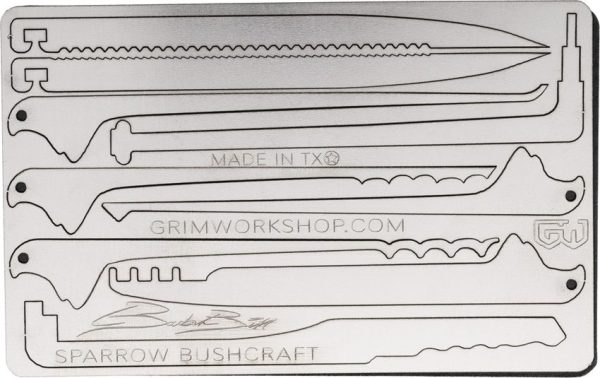Grim Workshop Bill Rogue Survival Card Stainless Steel