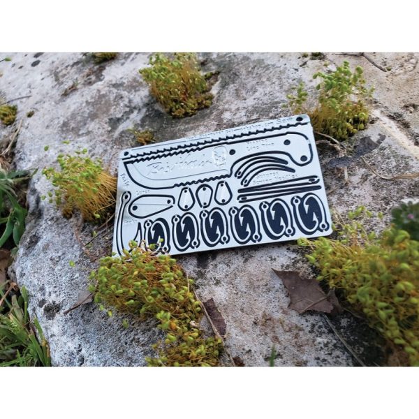 Grim Workshop Bob Hansler Survival Card Stainless Steel