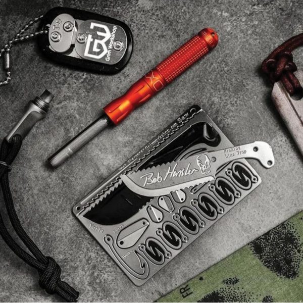 Grim Workshop Bob Hansler Survival Card Stainless Steel
