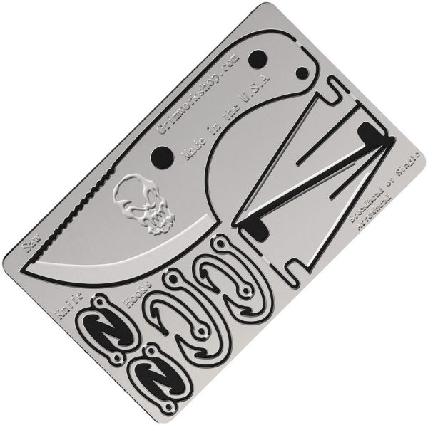 Grim Workshop Bushcraft Card - Fishing & Cutting Tools