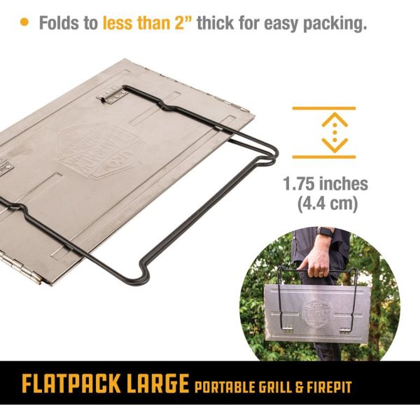 Grilliput Flatpack Large Portable Grill Stainless Steel