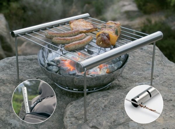 Grilliput Camp Grill Stainless Steel Foldable