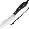 Grohmann Survival Knife Black Micarta Fixed Blade Carbon Steel