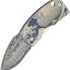Money Clip Framelock Blue Wave