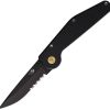 GT104.jpg GT KNIVES Auto Button Lock DP Serrated Black