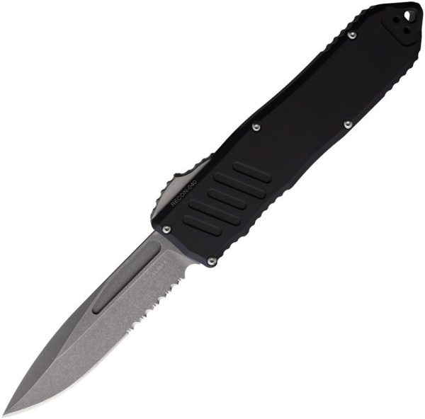 Guardian Tactical Auto Recon 040 OTF Stonewash Serrated