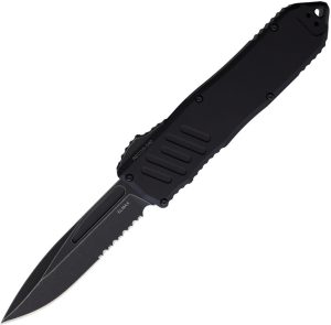 Guardian Tactical Auto Recon 040 OTF Black Stonewash Serrated