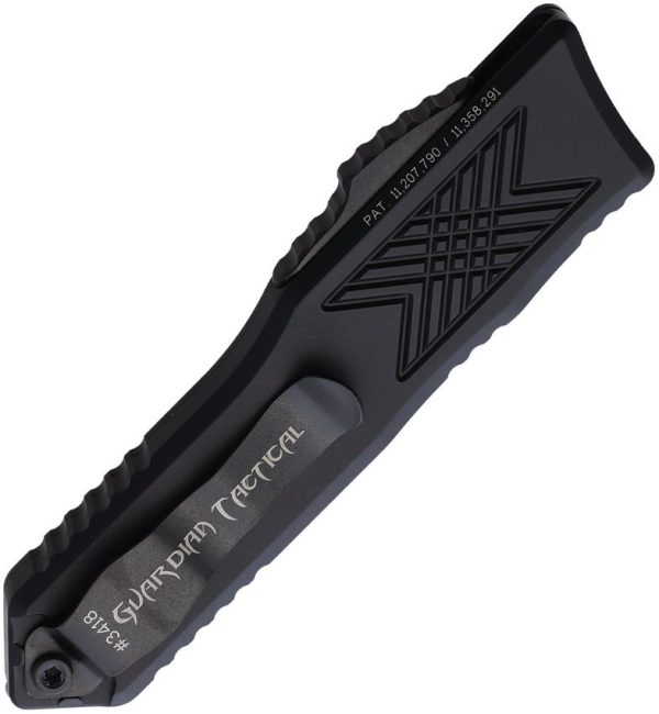Guardian Tactical Auto GTX025 OTF Drop Point Black