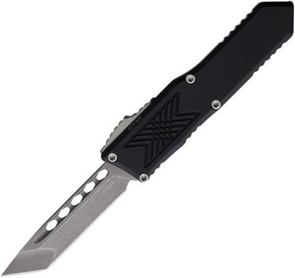 Guardian Tactical GTX025 OTF Auto Tanto - Stonewash