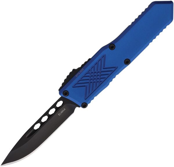 GT124111BL.jpg Guardian Tactical GTX025 OTF Auto - Blue Handle Drop Point