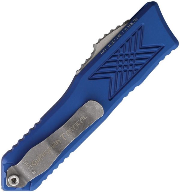 Guardian Tactical GTX025 Auto OTF Stonewash Dagger Blue
