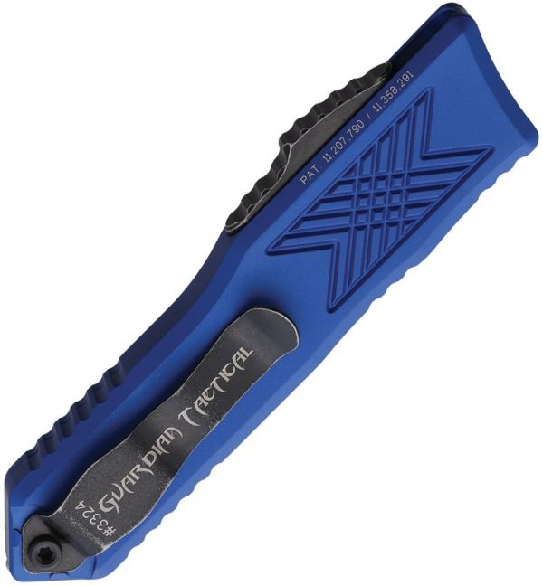 Guardian Tactical GTX025 OTF Tanto - Blue Aluminum