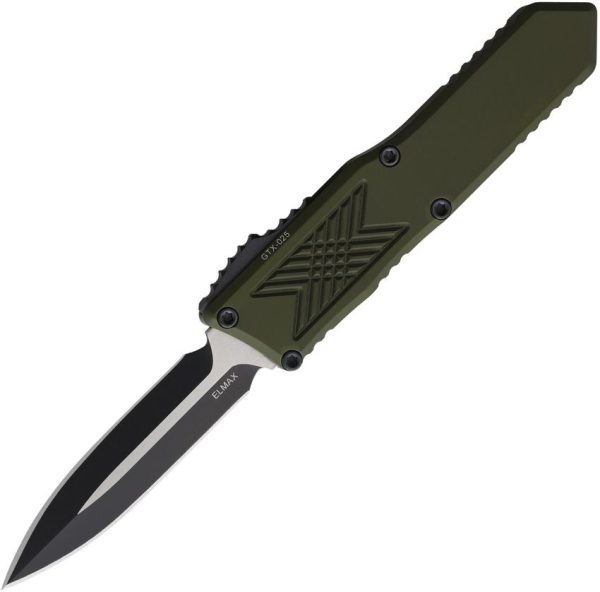 Guardian Tactical GTX025 OTF Dagger - OD Green Two-Tone