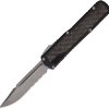 Guardian Tactical Auto Scout OTF Stonewash Serrated - Black