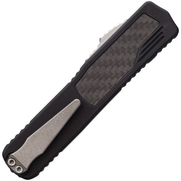 Guardian Tactical Auto Scout OTF Stonewash Serrated - Black