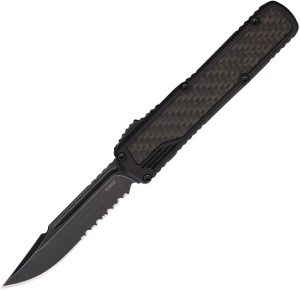Guardian Tactical Auto Scout Black Stonewash Serrated - Black