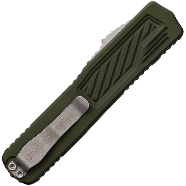 Guardian Tactical Auto Scout OTF Stonewash Serrated