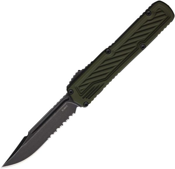 Guardian Tactical Auto Scout OTF Black Stonewash Serrated
