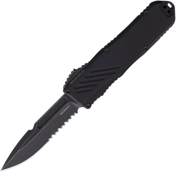 GT93612.jpg Guardian Tactical Auto Recon 035 OTF Black Stonewash Serr