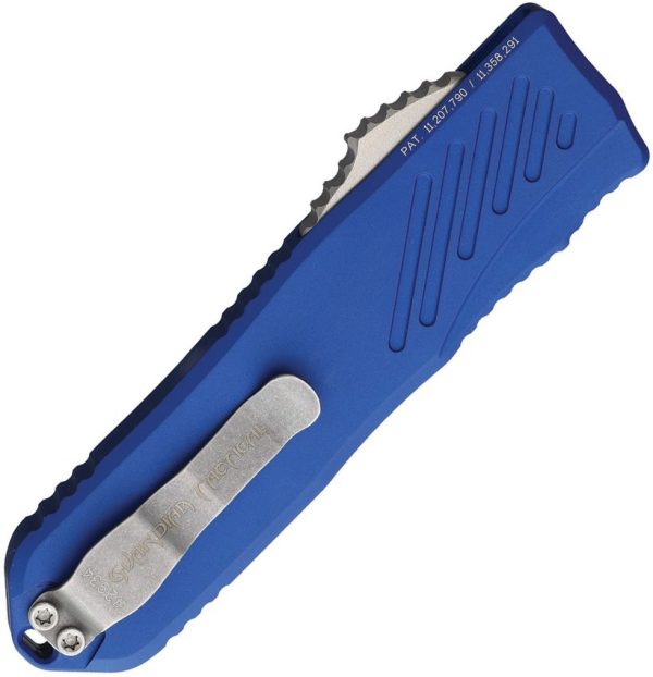 Guardian Tactical Auto Recon 035 G2 OTF Blue Tanto Serrated