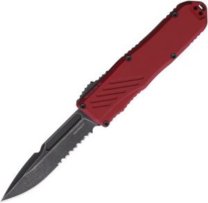 Guardian Tactical Auto Recon 035 G2 OTF Red Spear Serrated