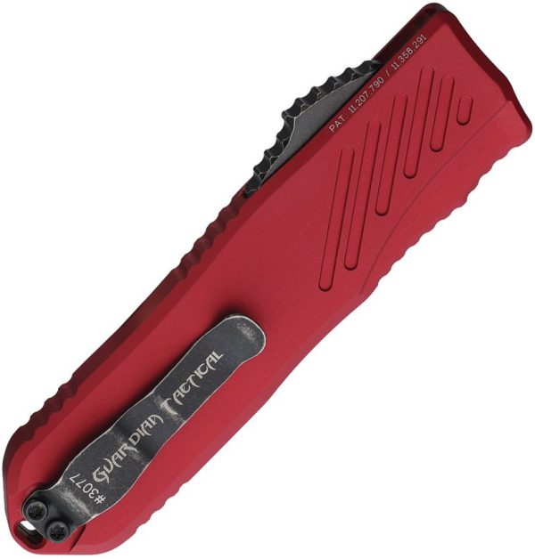 Guardian Tactical Auto Recon 035 G2 OTF Red Tanto Serrated