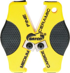 GTC6402.jpg Gatco Double Duty Sharpener - Multi-Rod Yellow