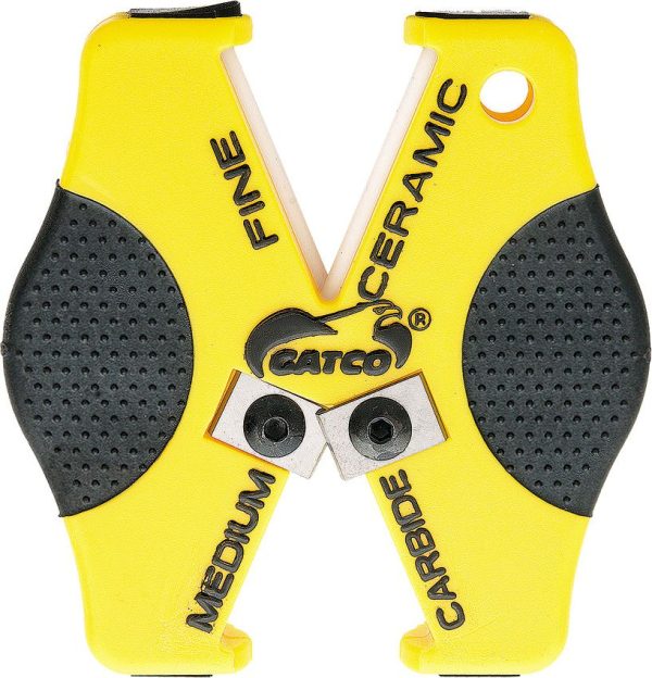 Gatco Double Duty Sharpener - Multi-Rod Yellow