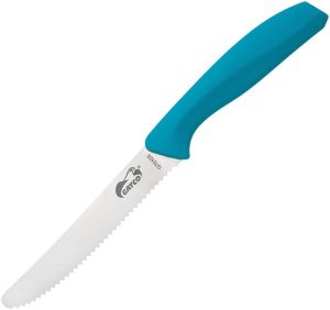 Gatco Steak Knife Round Teal Serrated