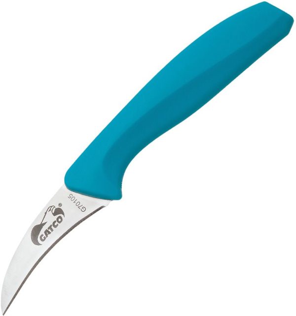 Gatco Curved Paring Knife Teal - 420 Stainless