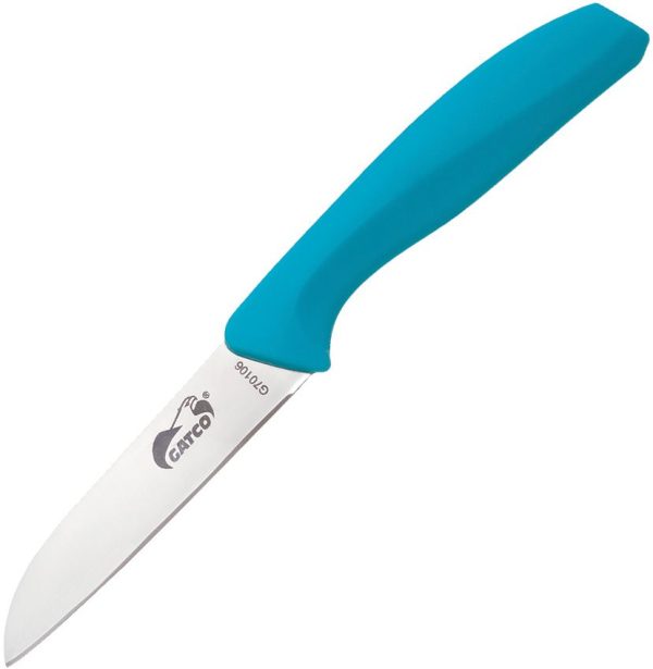 GTC70106.jpg Gatco Grand Paring Knife Teal - 420 Stainless