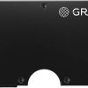 GRID Black Aluminum Wallet Money Clip RFID Blocking Card Case