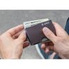 GRID Gunmetal Aluminum Wallet RFID Blocking Money Clip Card