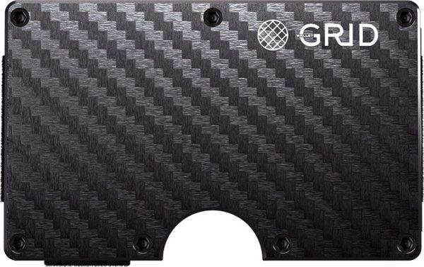 GRID Carbon Fiber Wallet RFID Protection Slim Card Holder