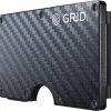 GRID Carbon Fiber Wallet RFID Protection Slim Card Holder