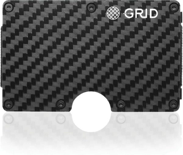 GRID Carbon Fiber Wallet RFID Protection Slim Card Holder