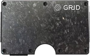 GRID Forged Carbon Fiber Wallet Money Clip RFID Blocking