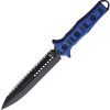 Heretic Knives Nephilim Fixed Blade - Blue/Black G10