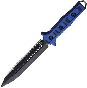 Heretic Knives Nephilim Fixed Blade - Blue/Black G10
