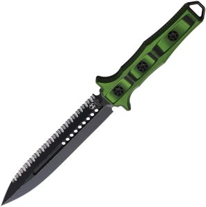 Heretic Knives Nephilim Fixed Blade - Green/Black G10