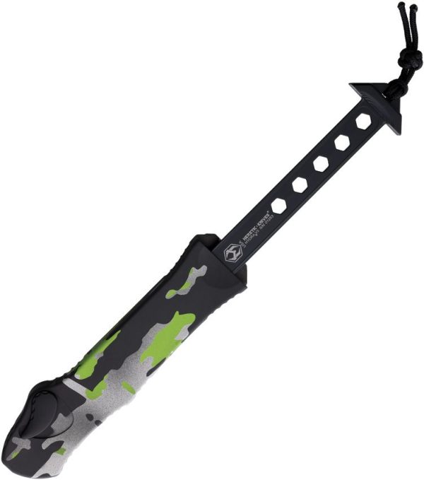 Heretic Knives Auto Hydra OTF Tanto - Camo Aluminum