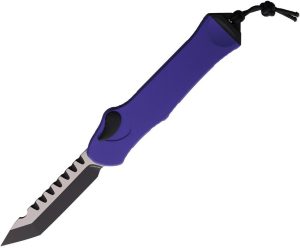 H00610APU.jpg Heretic Knives Auto Hydra OTF Tanto - Purple Aluminum