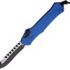 Heretic Knives Auto Hydra OTF Recurve Blue MagnaCut