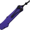 Heretic Knives Auto Hydra OTF Recurve Purple MagnaCut