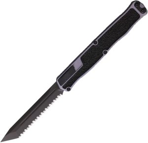 H0196CGRY.jpg Heretic Knives Auto Cleric II OTF DLC Gray Aluminum