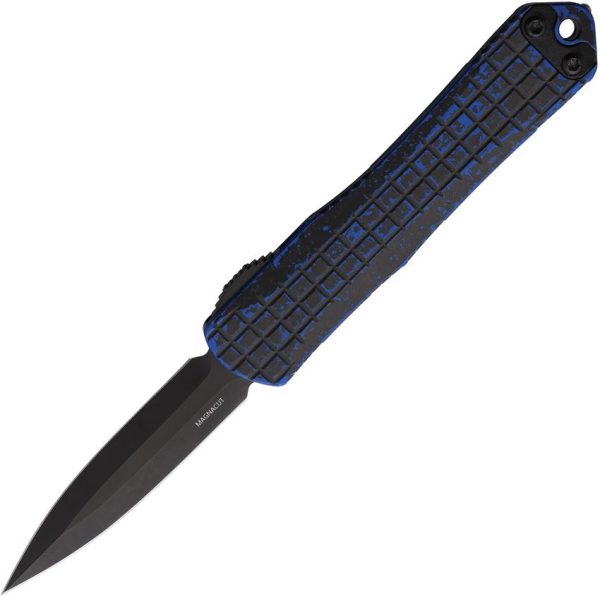Heretic Knives Auto Manticore S OTF - Blue Aluminum DLC Blade
