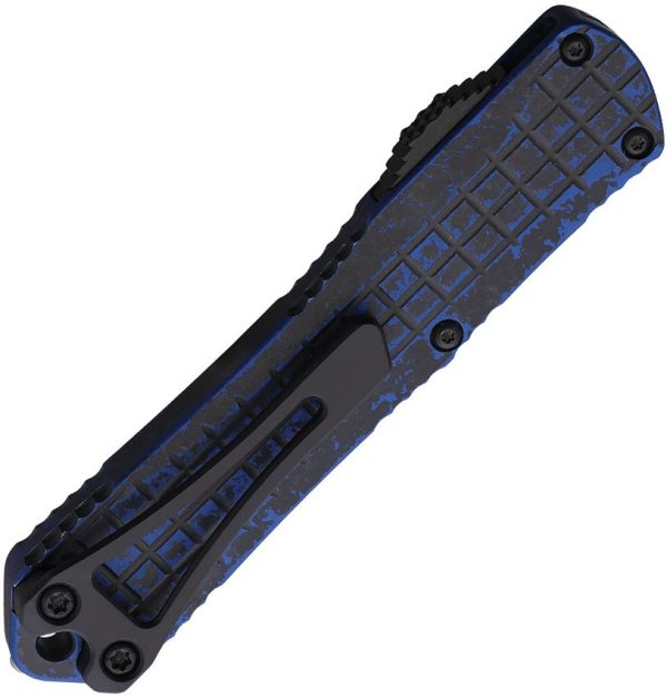 Heretic Knives Auto Manticore S OTF - Blue Aluminum DLC Blade
