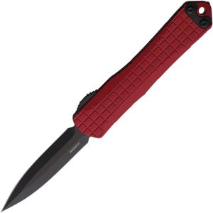 H024F6ARED.jpg Heretic Knives Auto Manticore S OTF - Red Aluminum DLC Blade