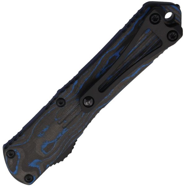 Heretic Knives Auto Manticore S OTF - Blue DLC Recurve