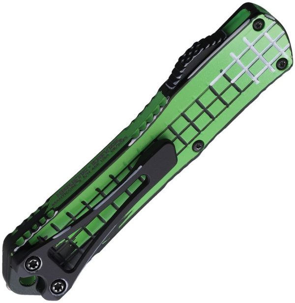 Heretic Knives Auto Manticore S OTF - Toxic Green Cel Recurve